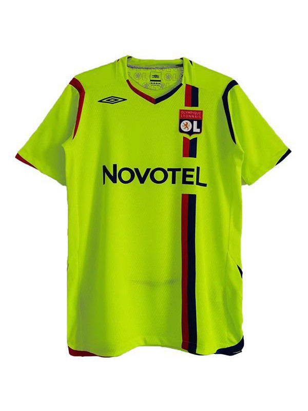 Lyon extérieur maillot de football rétro UEFA Champions League match hommes deuxième football sportswear football chemise verte 2008-2009